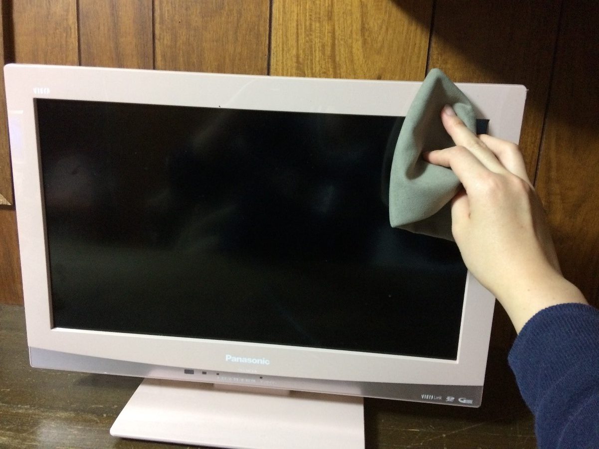 テレビの梱包【画面を拭くときは優しく】